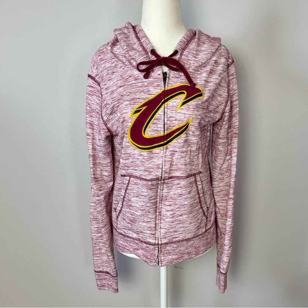 New Era Marled Heather Crewneck in Light Burgundy